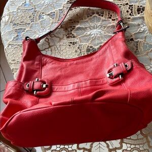 Tiganello Red Leather Women's Bag